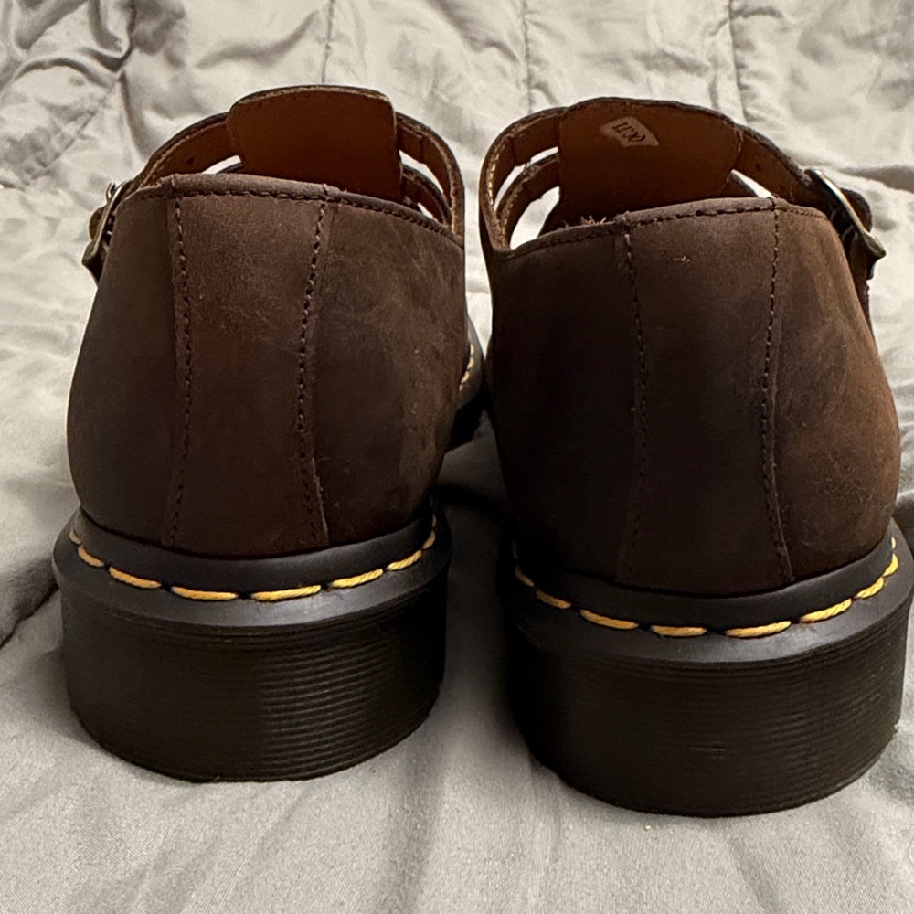 Dr. Martens 8065 Crazy Horse Leather Mary Jane Shoes - Picture 3 of 11